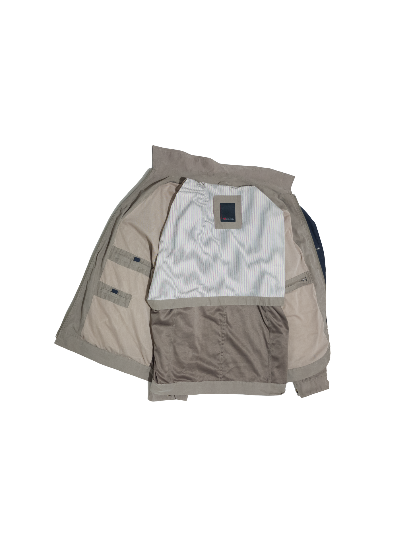 beige casual jacket