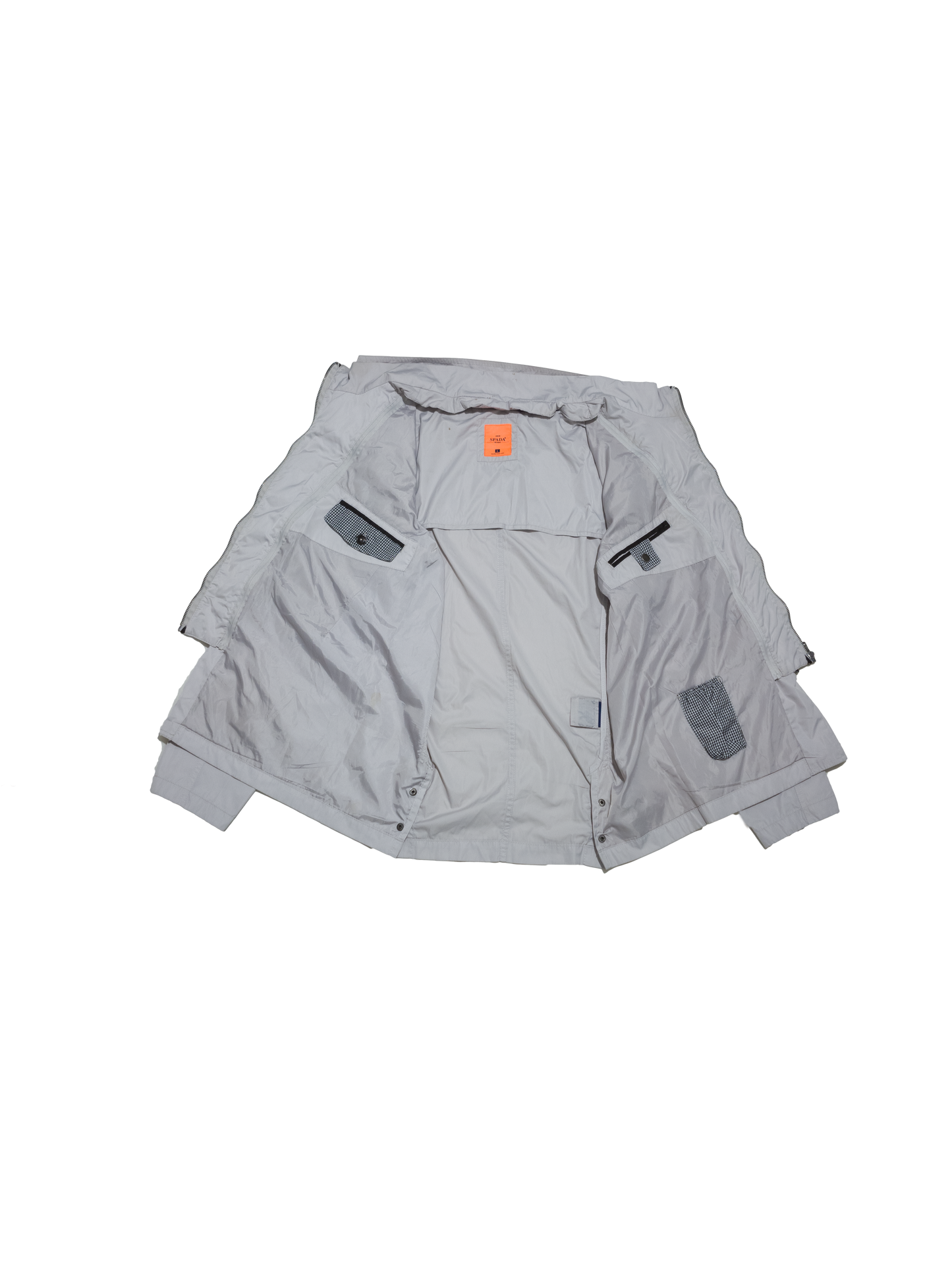 gray utility jacket