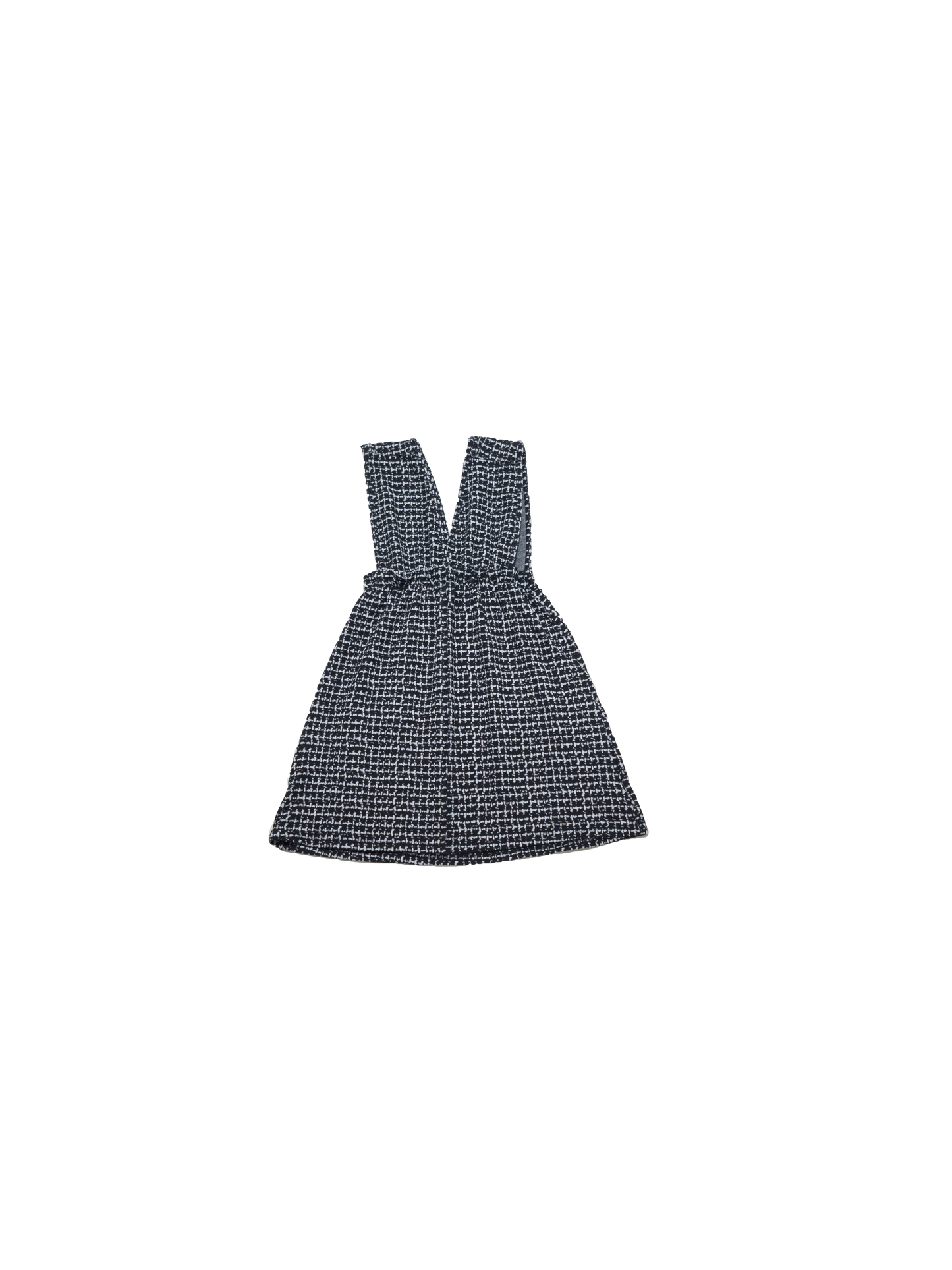 hound-stooth sleeve-less dress