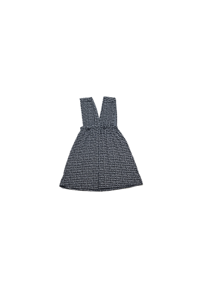 hound-stooth sleeve-less dress