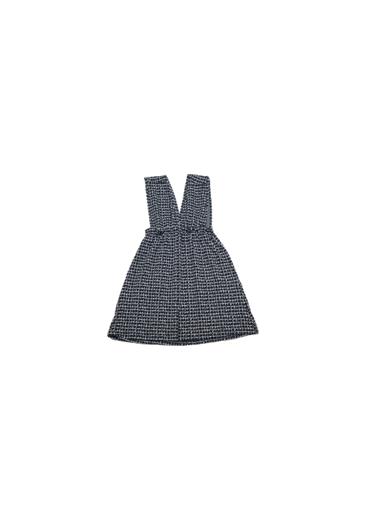 hound-stooth sleeve-less dress