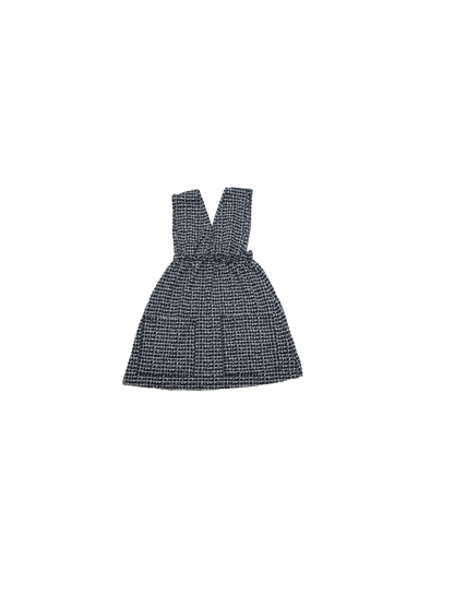 hound-stooth sleeve-less dress