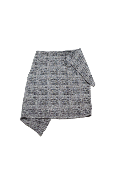 gray wrap skirt