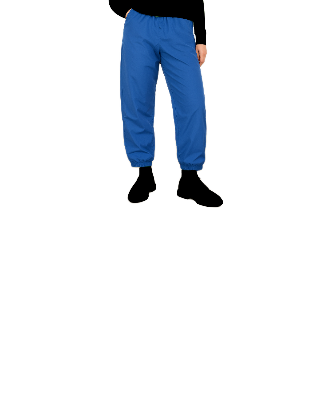 blue track pants