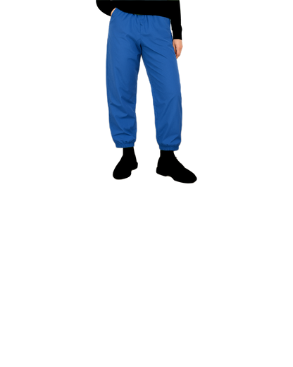 blue track pants
