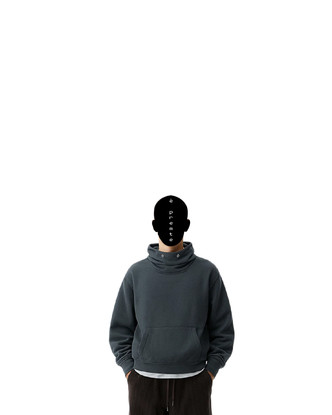 over-sized gray hoodie
