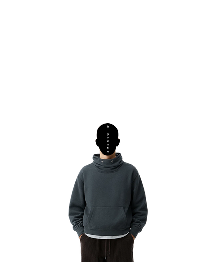 over-sized gray hoodie