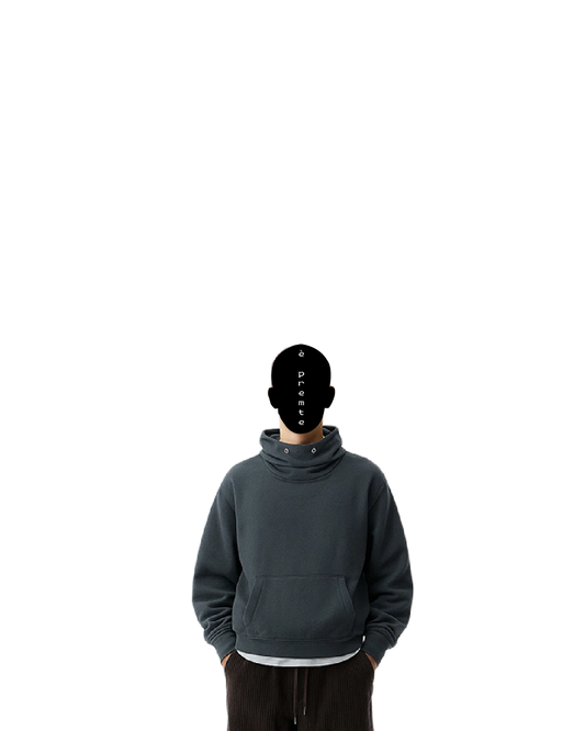 over-sized gray hoodie