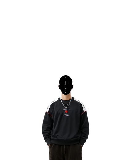 black athletic pullover