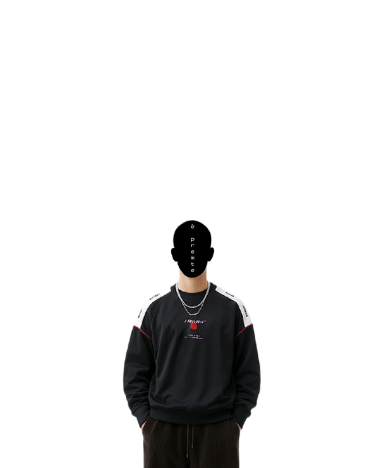 black athletic pullover